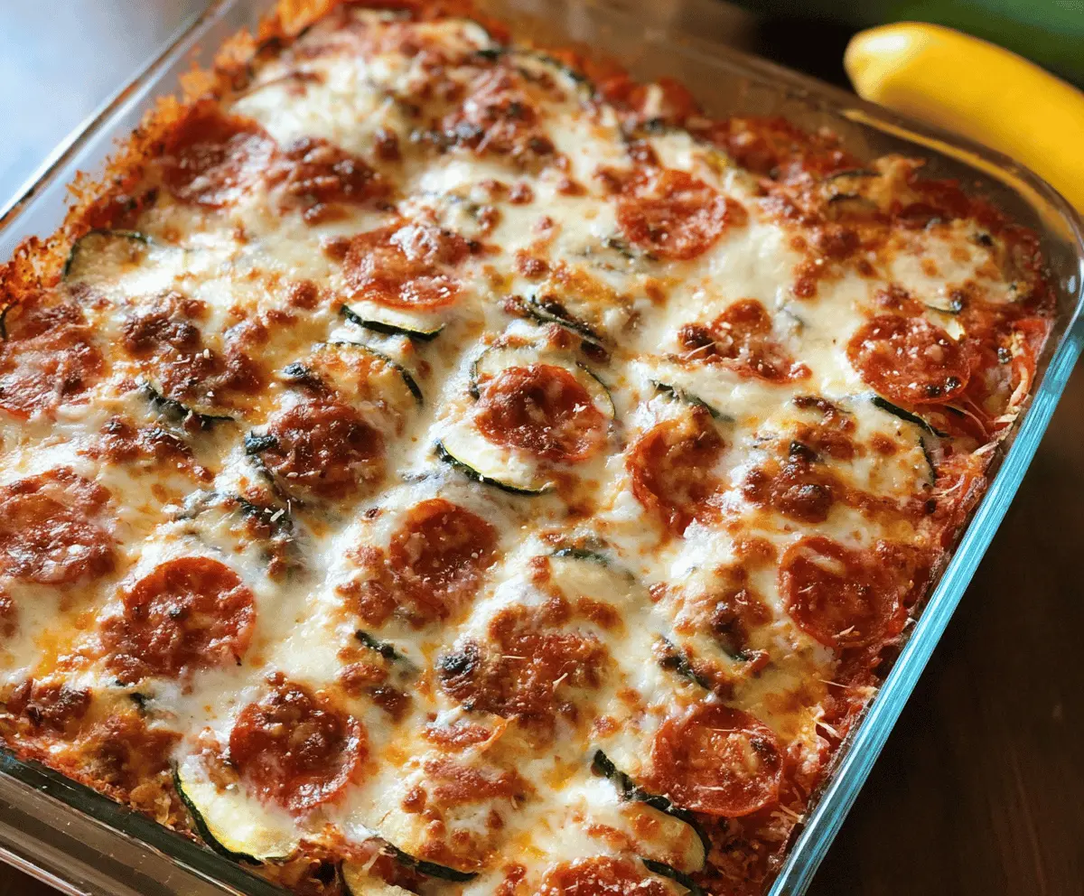 Zucchini Pizza Casserole