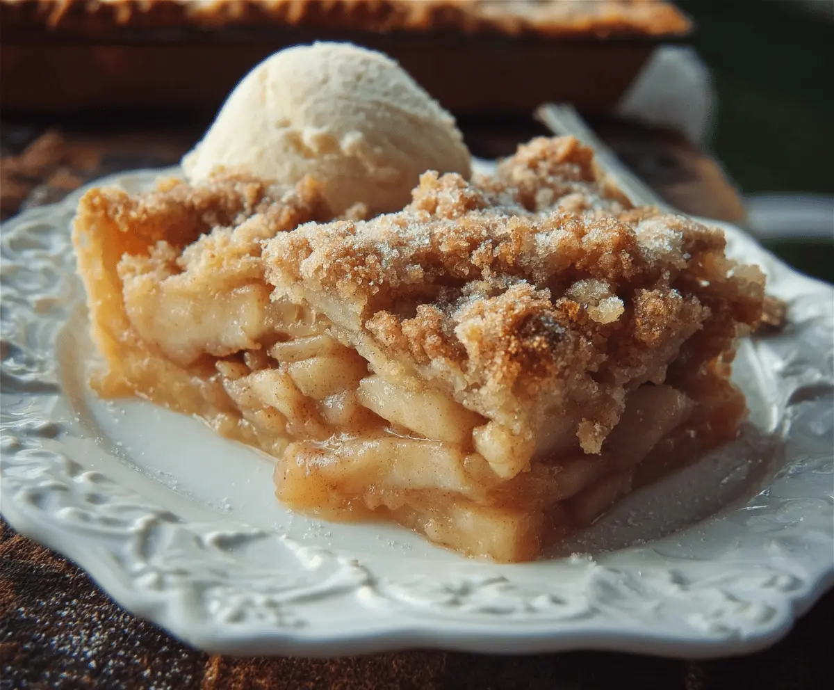 Delicious homemade Apple Slab Pie with golden flaky crust and sweet apple filling, ready to serve