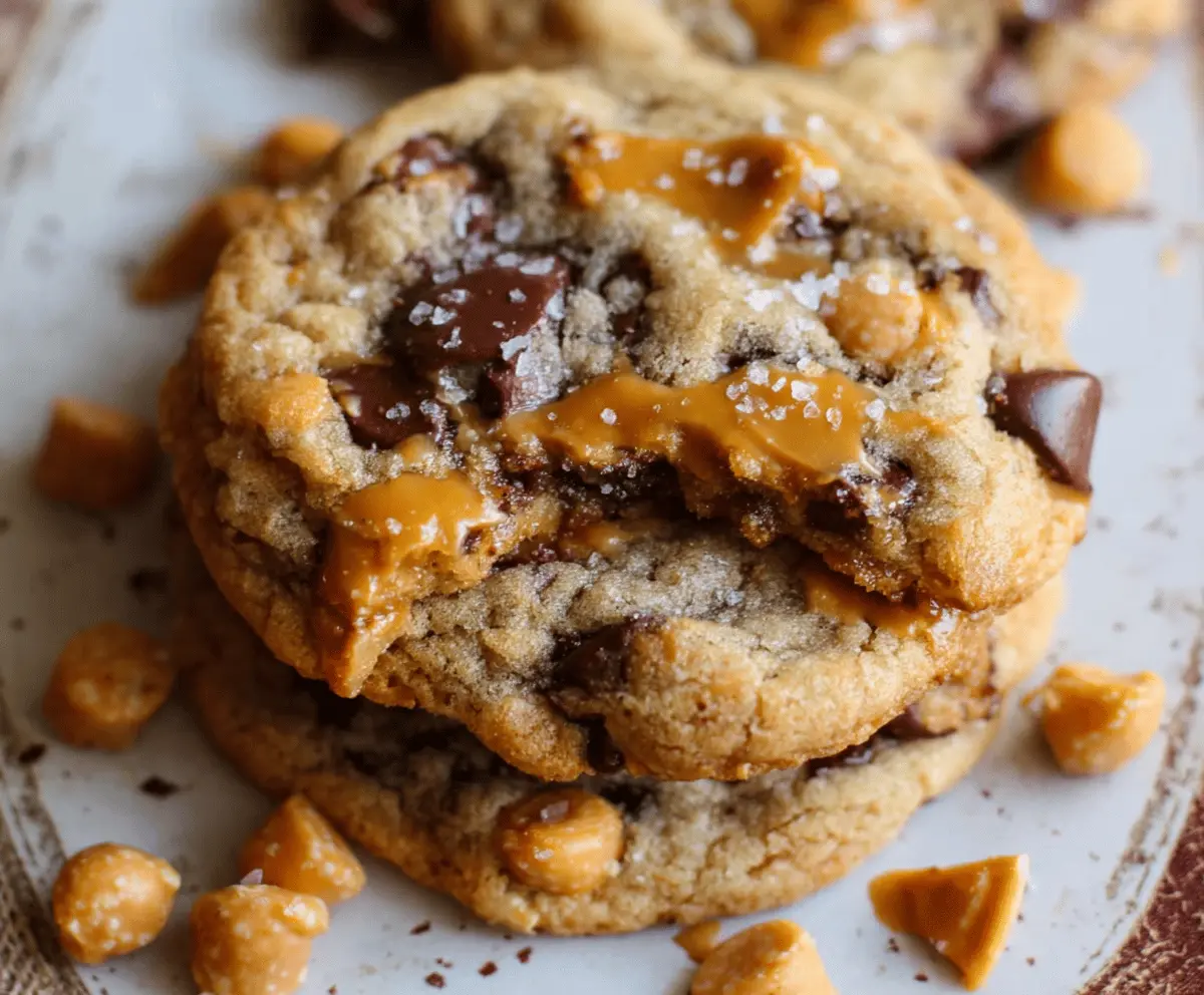 Best Ever Butterscotch Chocolate Chip Cookies with Sea Salt – Sweet & Salty Perfect Treat