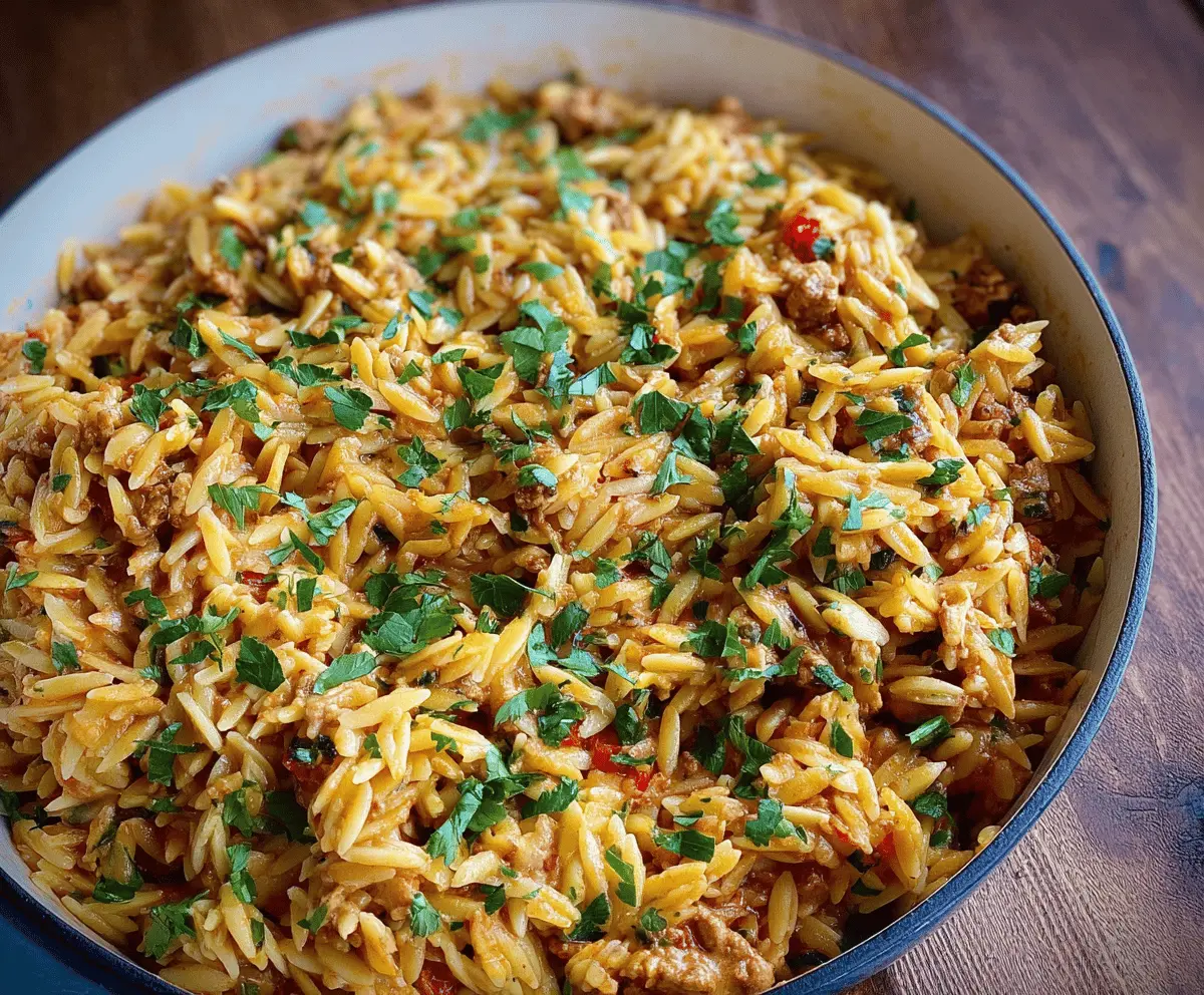 Easy and Delicious Ground Turkey Orzo Recipe