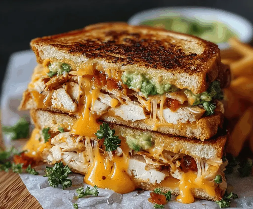Cheesy Chicken Avocado Melt You Have To Try!