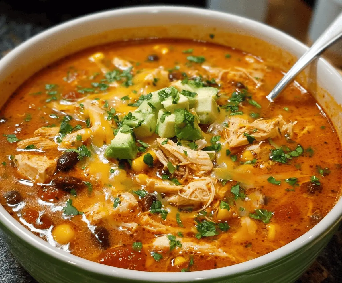 Easy Chicken Enchilada Soup Recipe – Warm & Flavorful Dinner