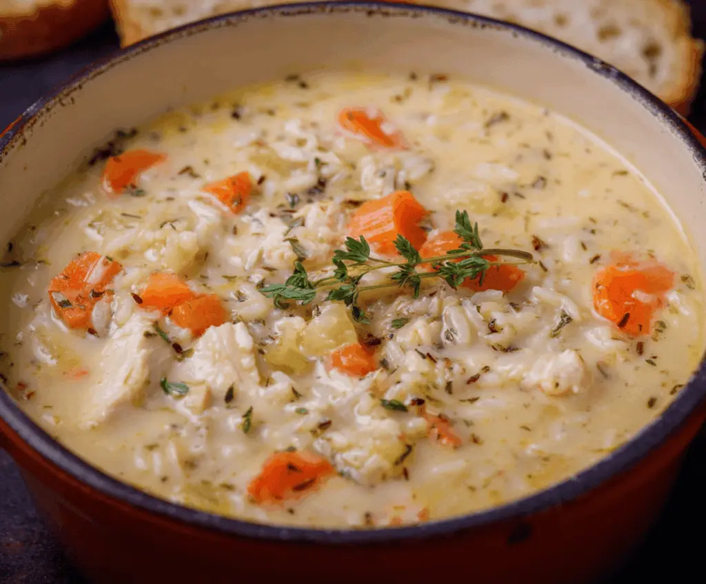 Creamy Chicken and Rice Soup