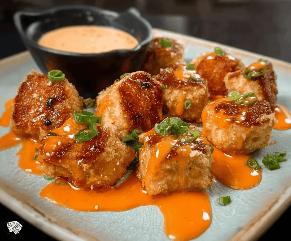 Crispy Bang Bang Salmon Bites