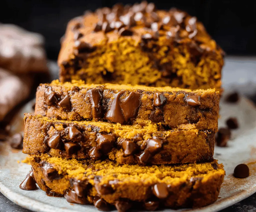 Decadent Pumpkin Bread with Chocolate Chips