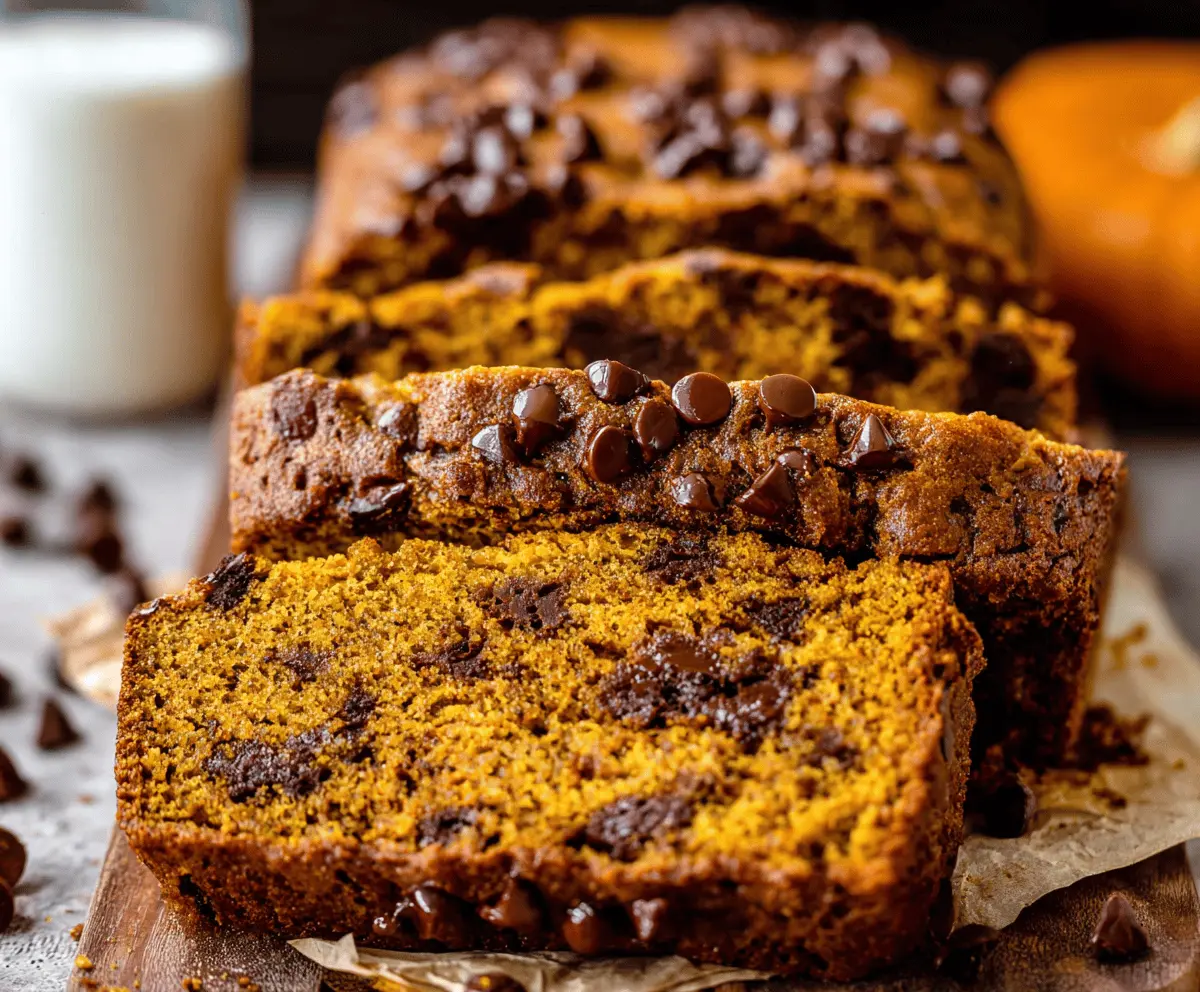 Decadent Pumpkin Chocolate Chip Bread Recipe