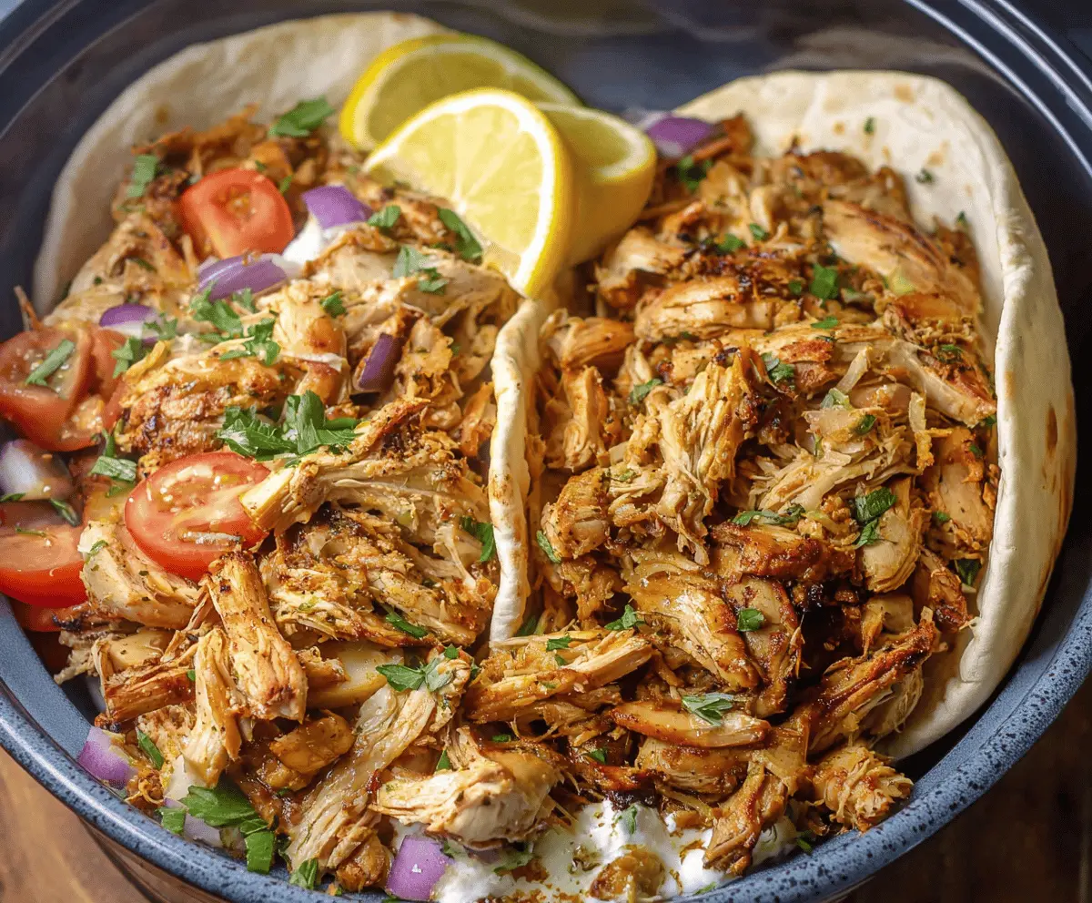 Easy Slow Cooker Chicken Shawarma – Simple & Flavorful Recipe