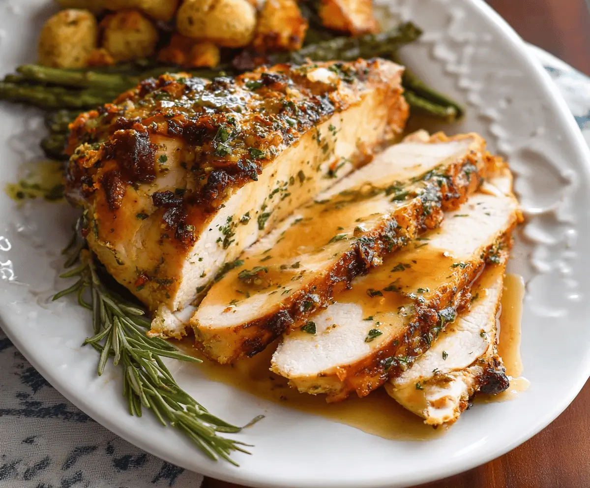 Easy Garlic Herb Slow Cooker Turkey Breast Recipe