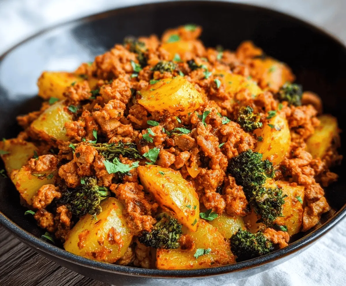 Easy Ground Turkey and Potato Skillet Recipe