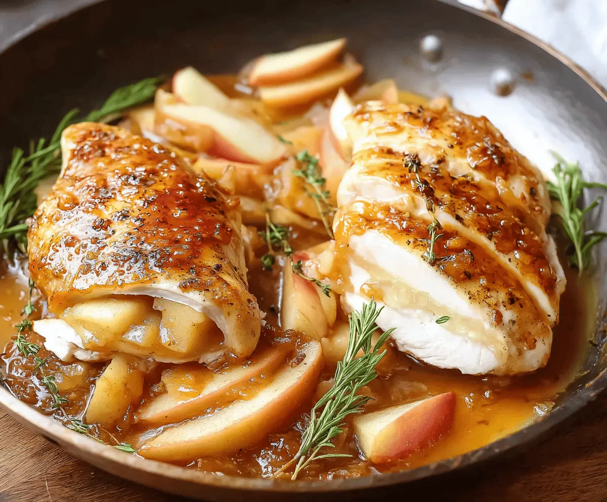 Maple Glazed Apple & Brie Stuffed Chicken Recipe