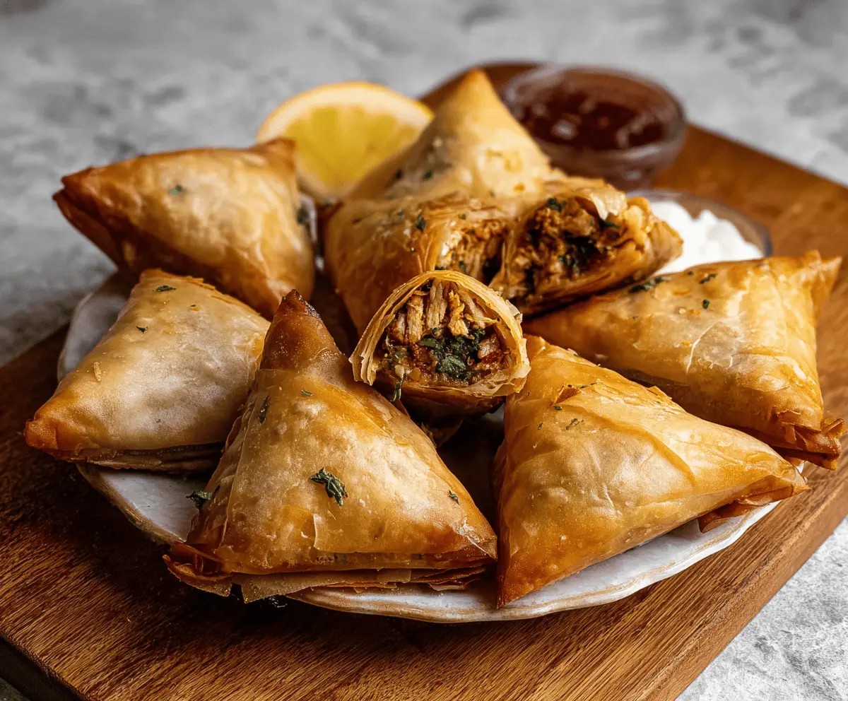 Moroccan Spiced Chicken Briouats – Crispy Savory Pastry Bites