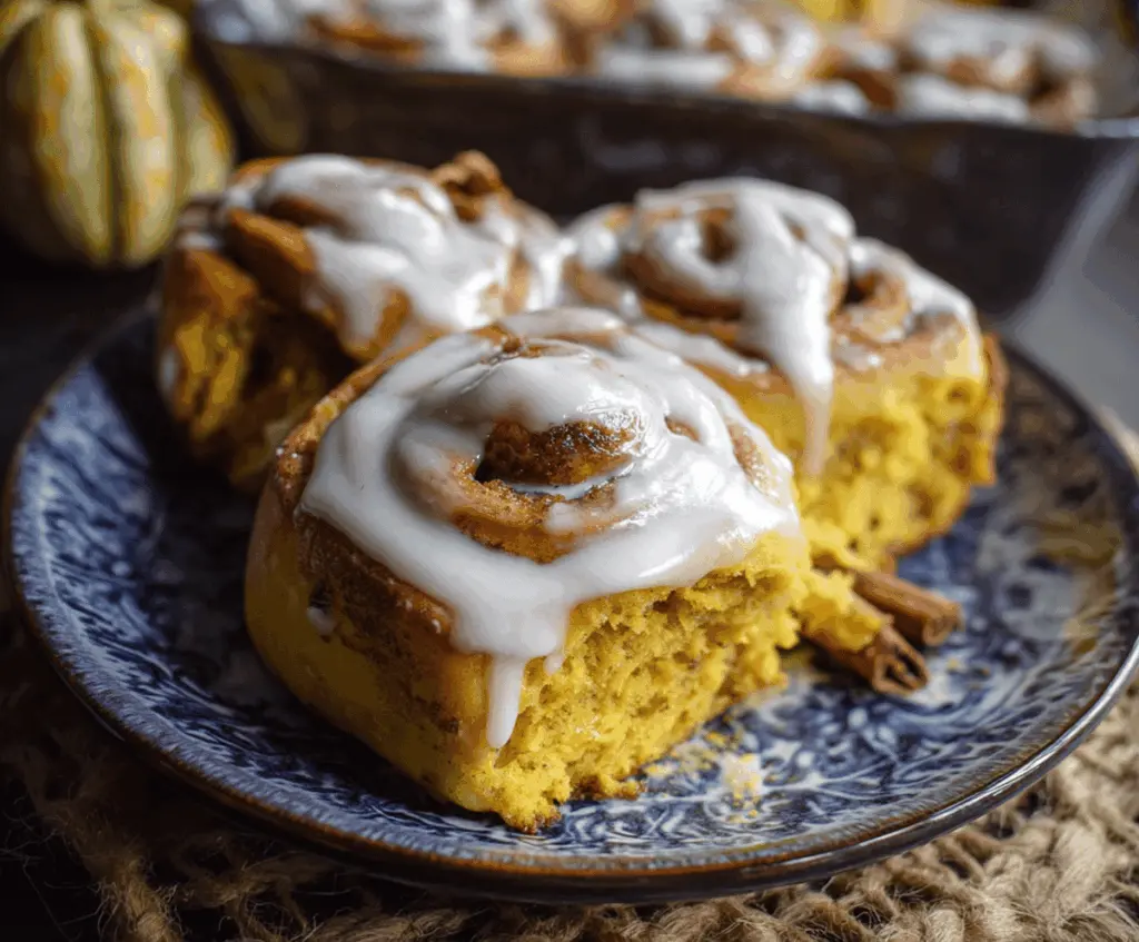 Pumpkin Cinnamon Rolls for Fall!