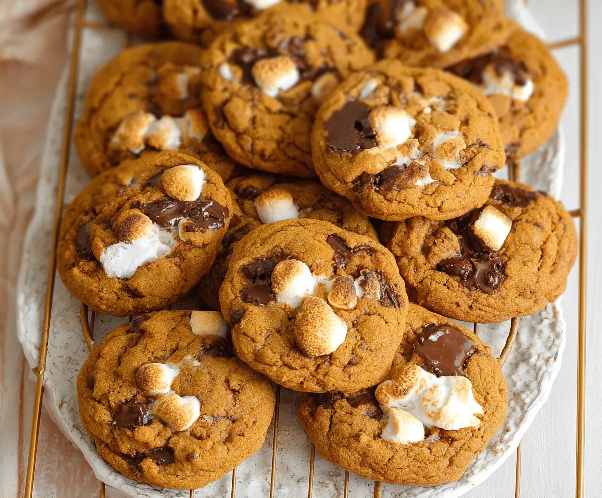 Irresistible Pumpkin S'mores Cookies Recipe