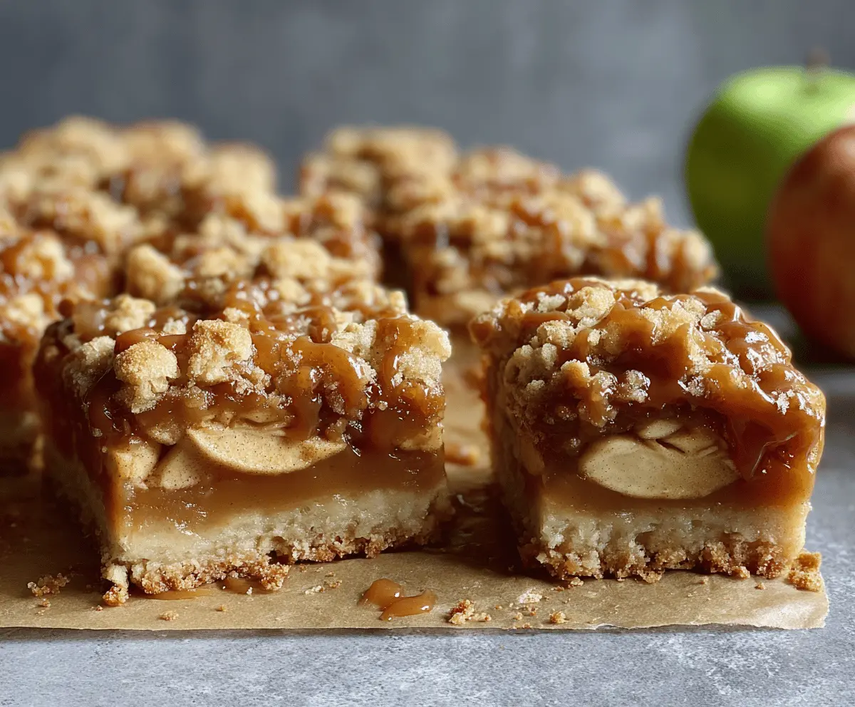 Irresistible Salted Caramel Apple Bars Recipe for Fall