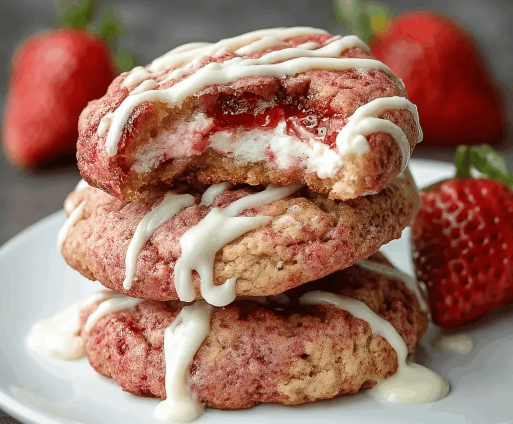 Strawberry Cheesecake Cookies