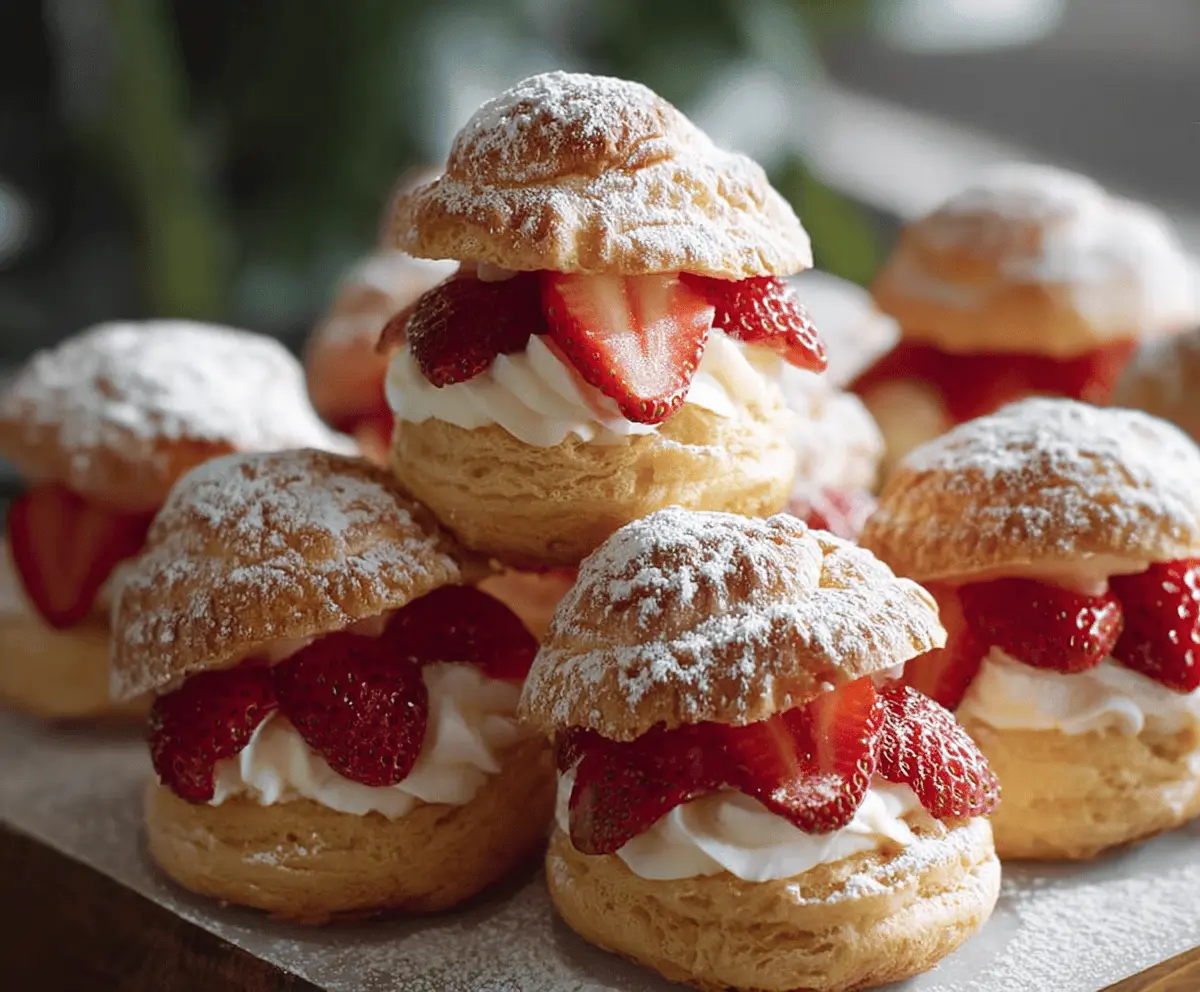 Easy Strawberry Cream Puffs Recipe – Light & Delicious Dessert