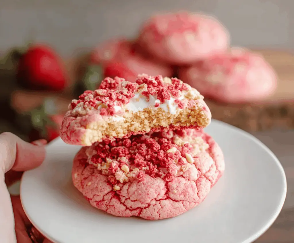Strawberry Crunch Cookies