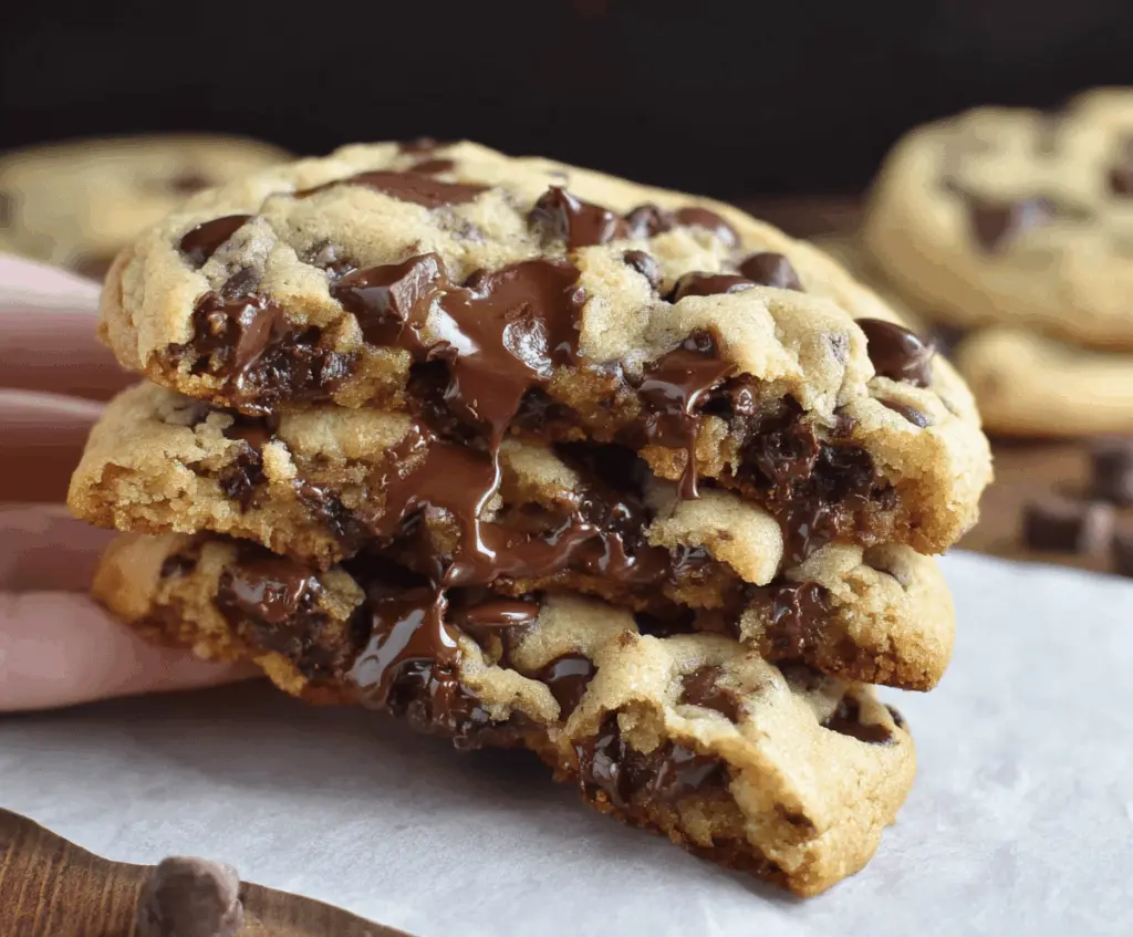 Ultra Thick Bakery Style Chocolate Chip Cookies – Crispy Edges, Gooey Centers