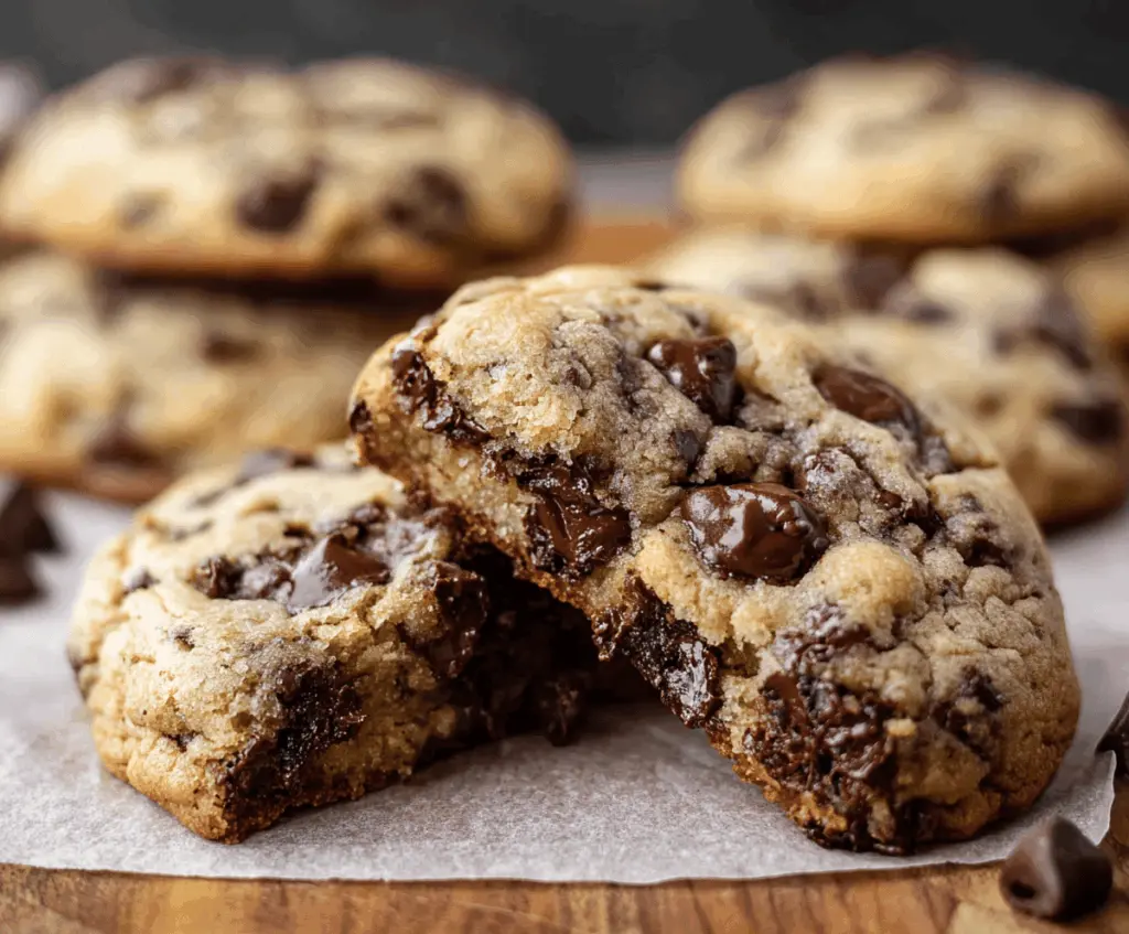 Ultra Thick Bakery Style Chocolate Chip Cookies – Crispy Edges, Gooey Centers