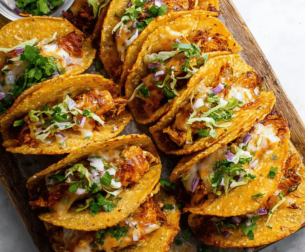 20 Minute Mini Baked Chicken Tacos