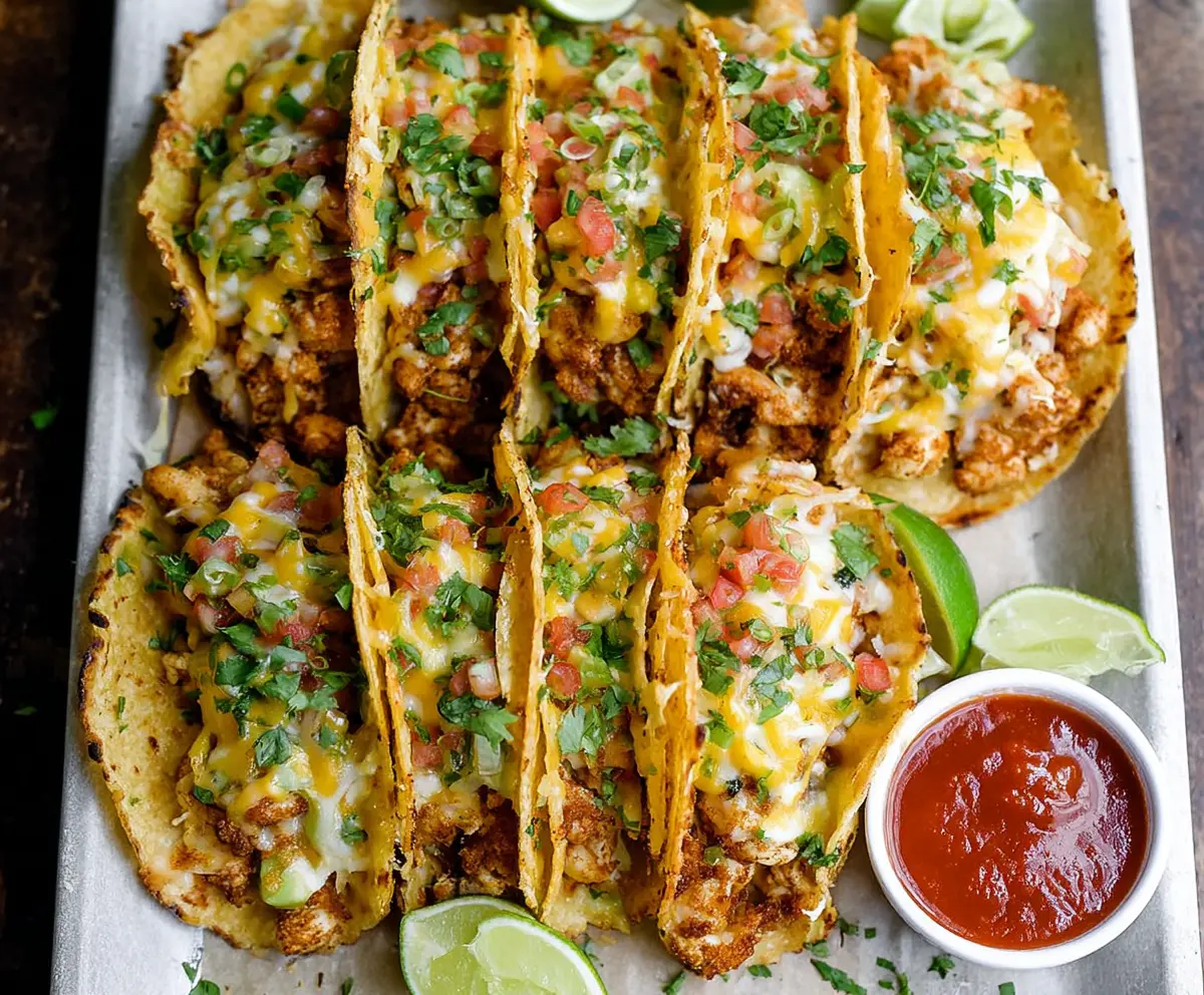 Quick Mini Baked Chicken Tacos