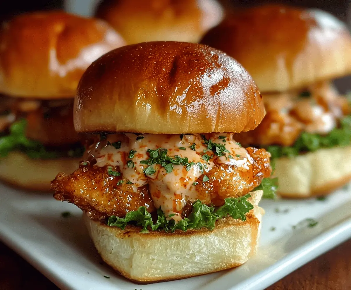 Easy Bang Bang Chicken Sliders Recipe