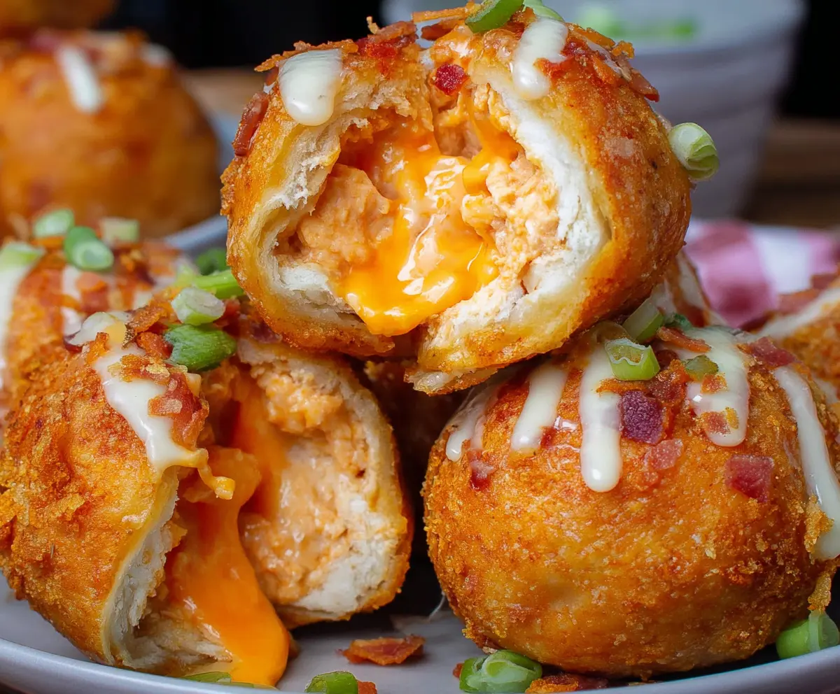 Easy Buffalo Chicken Bacon Bombs