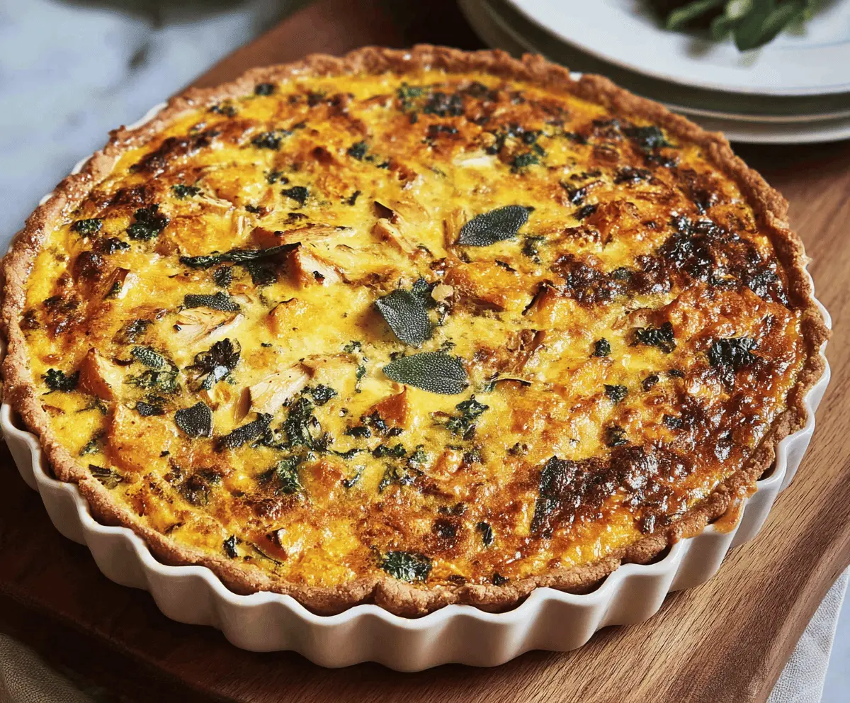 Easy Butternut Squash & Sage Quiche