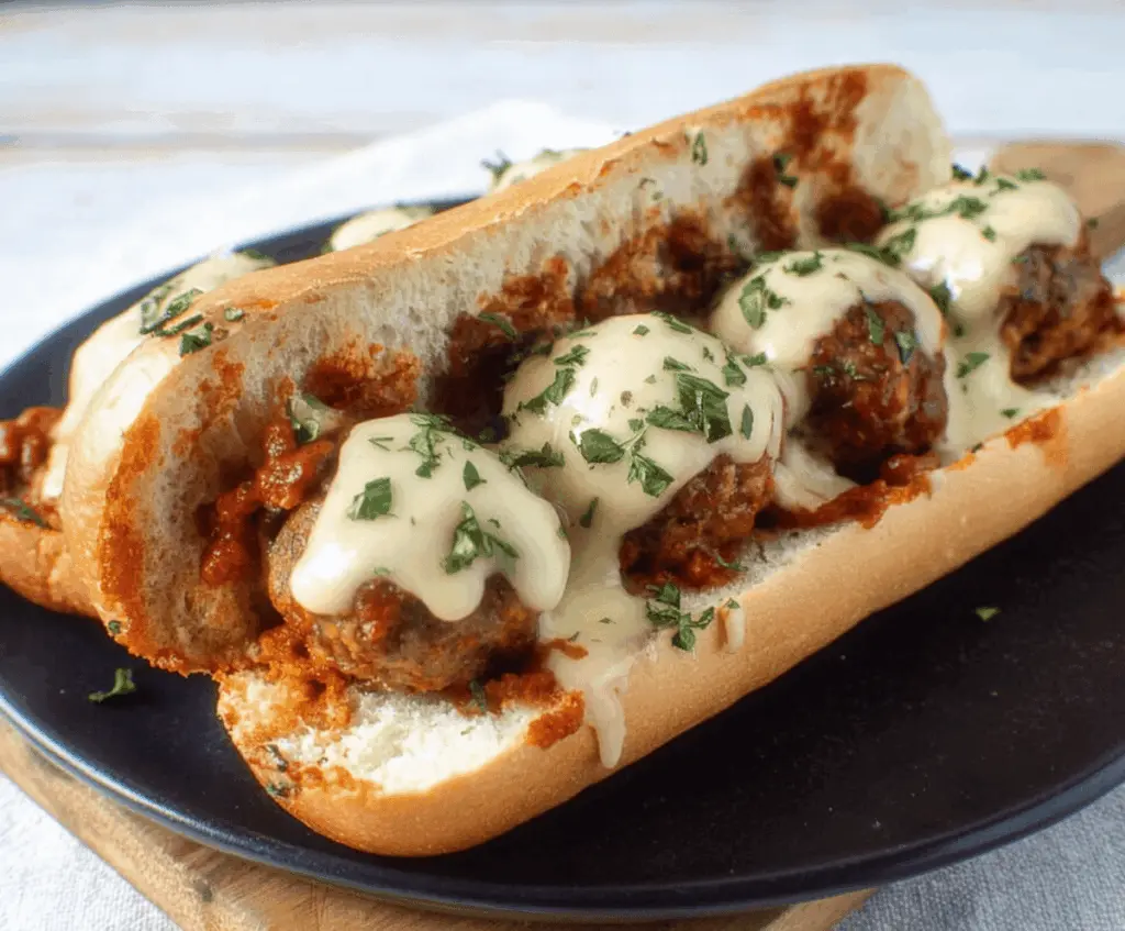Cheesy Meatball Subs
