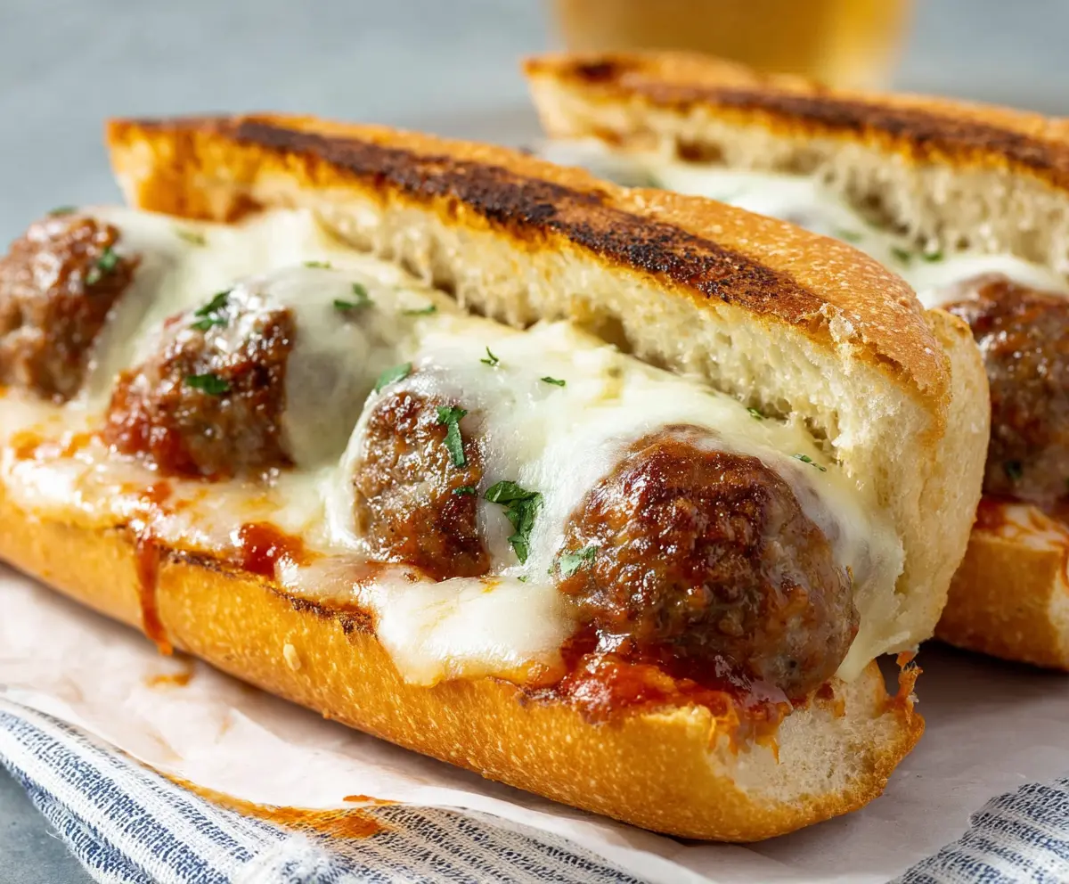 Easy Cheesy Meatball Subs Recipe