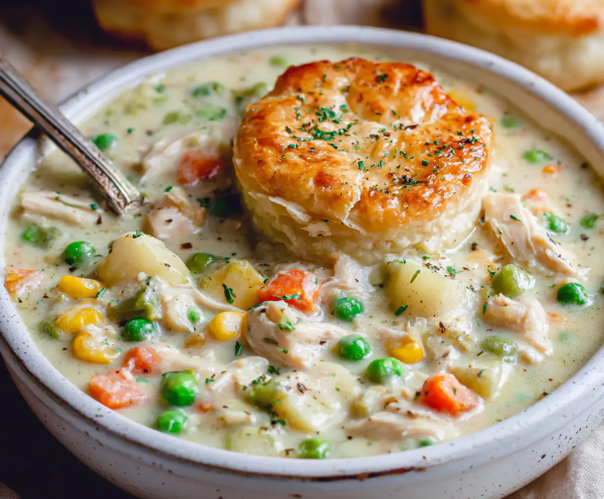 Cozy Chicken Pot Pie Soup Recipe