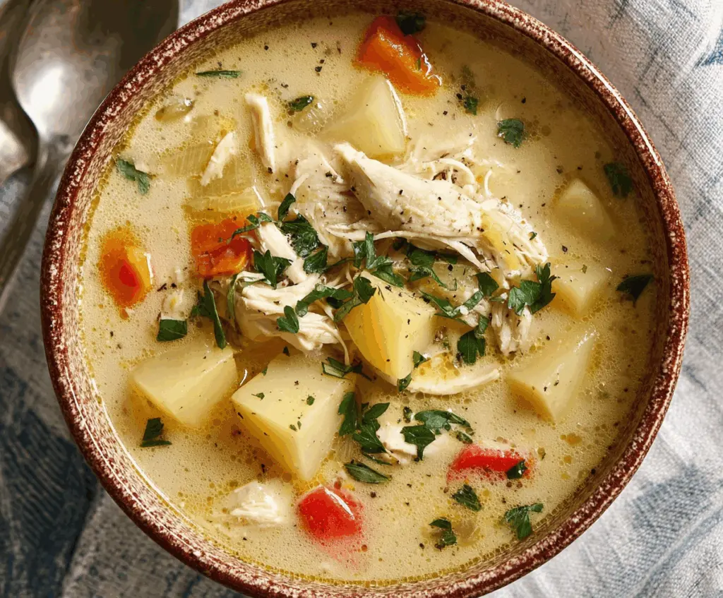 Comforting Chicken Soup With Potatoes
