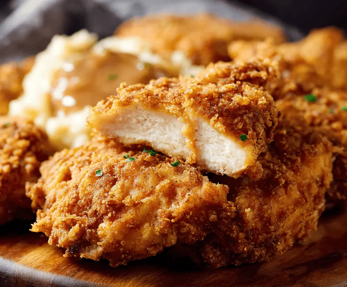 Easy Crispy Country Fried Chicken