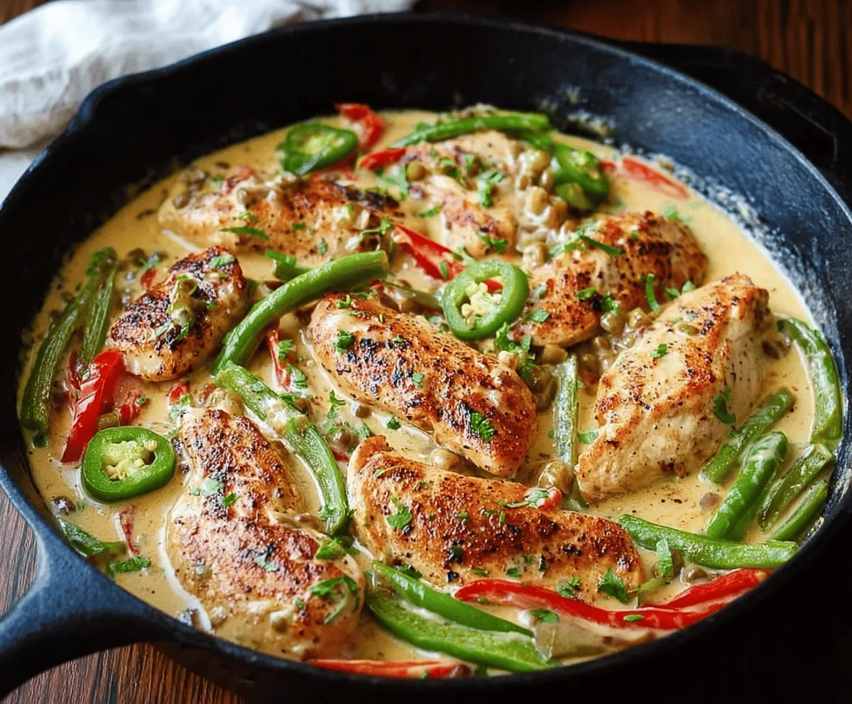 Easy Creamy Pepperoncini Chicken
