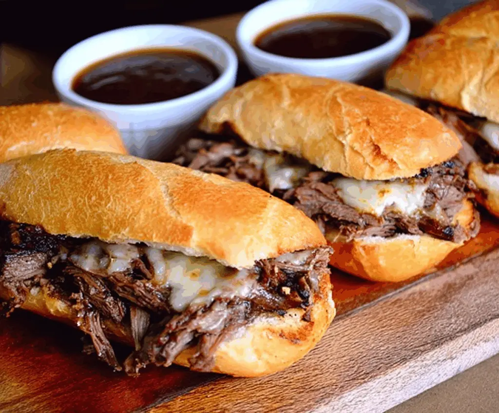 Crock Pot French Dip Sandwiches
