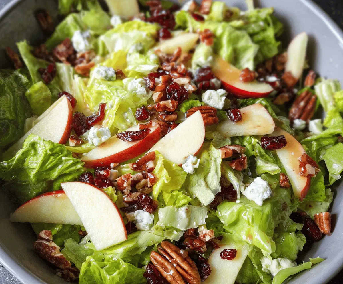 Crunchy Fall Apple Salad with Maple Vinaigrette