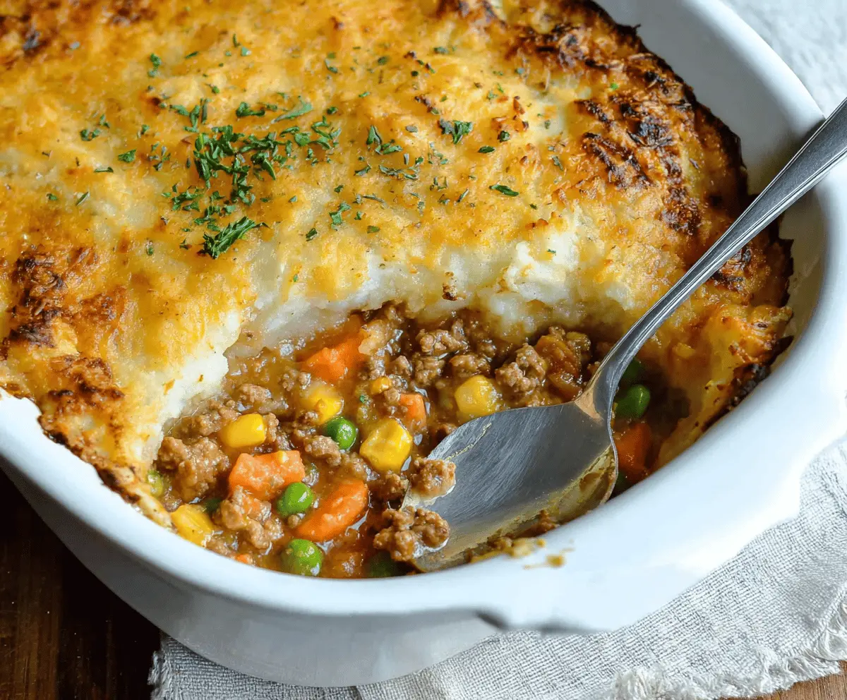 Easy Ground Turkey Shepherd's Pie