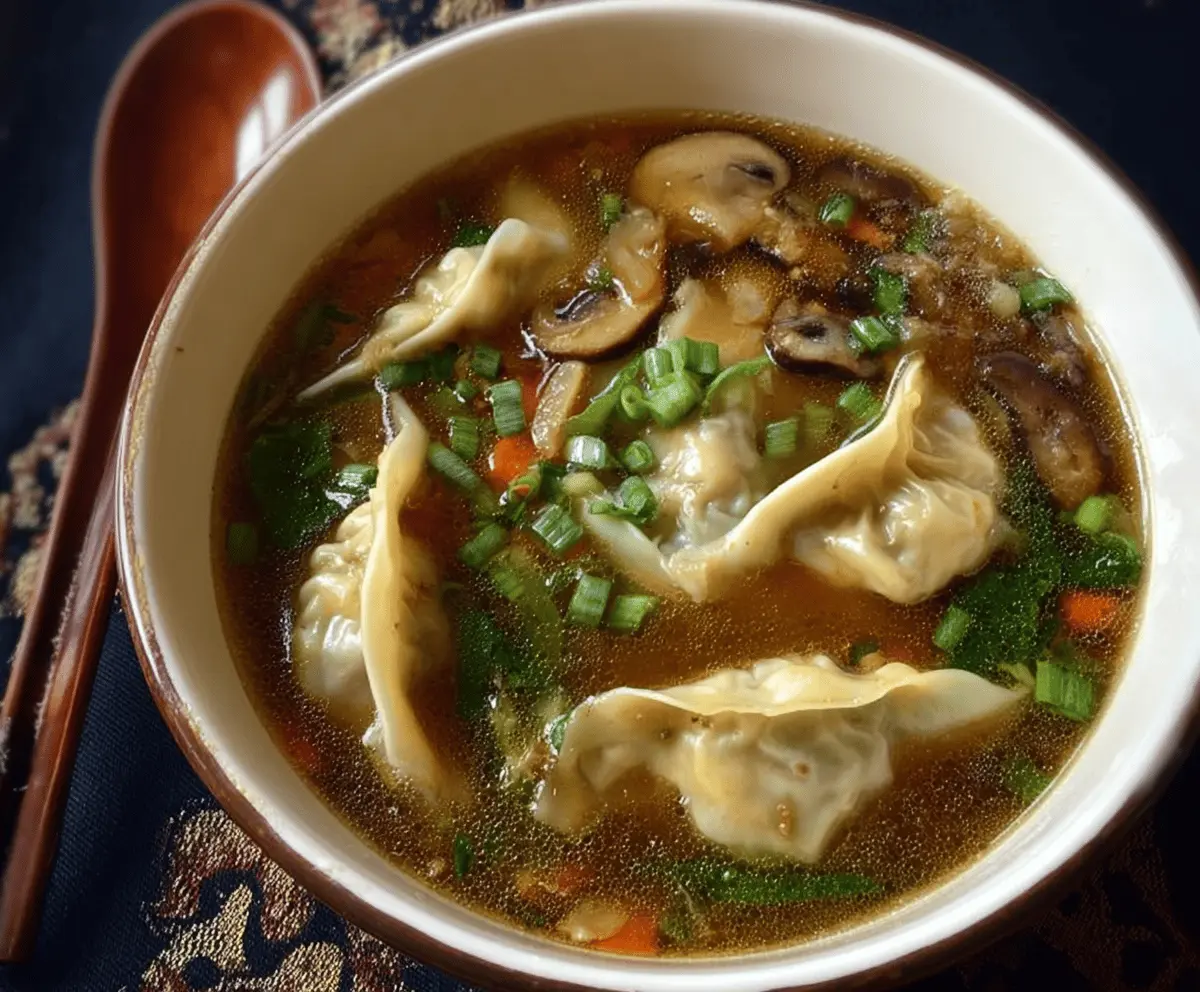 Easy Potsticker Soup Recipe