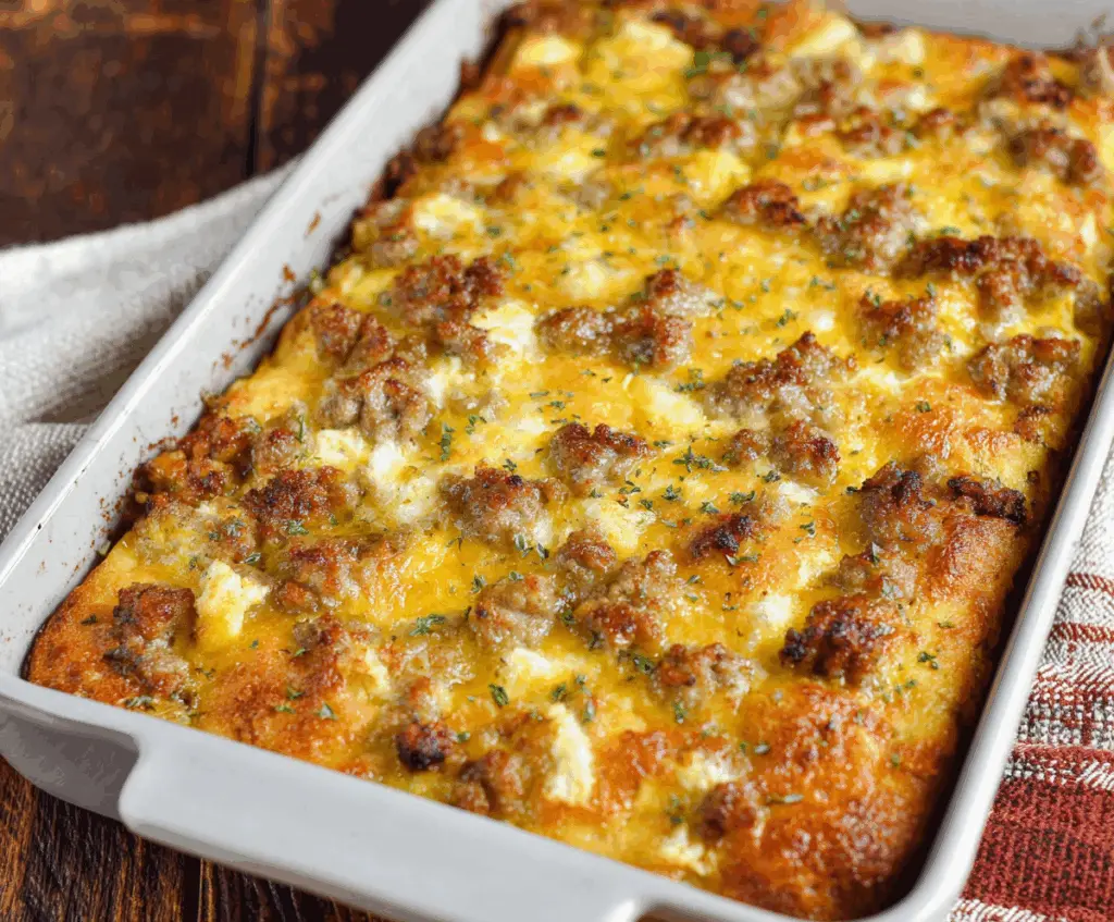 Easy Sausage and Egg Casserole