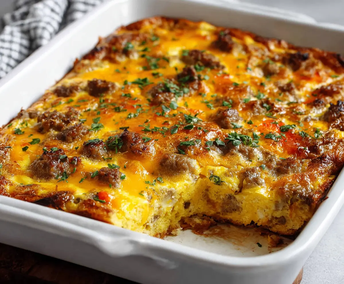 Easy Sausage Egg Casserole