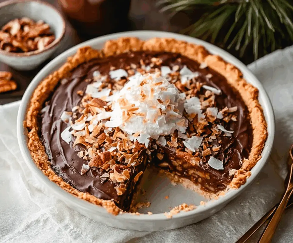 Effortless No-Bake German Chocolate Pie for a Magical Christmas