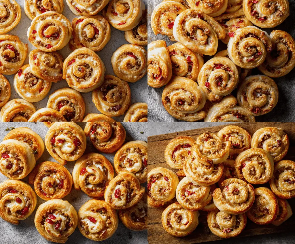 Flaky Cranberry Cream Cheese Pinwheels