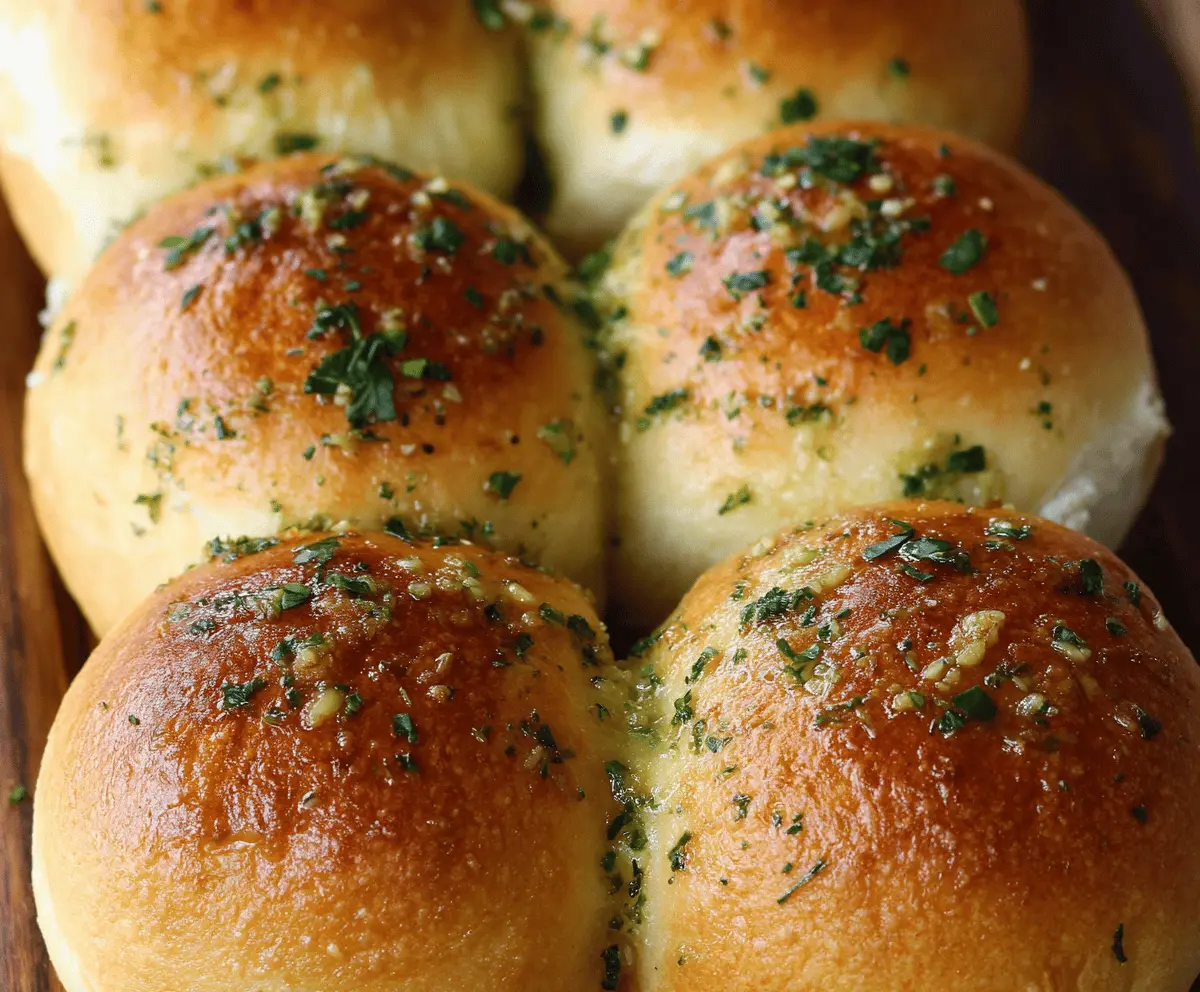 Easy Garlic Bread Rolls Recipe