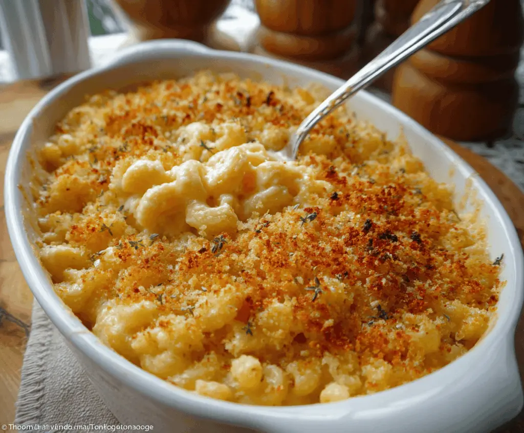 Gourmet Baked Mac and Cheese with a Crunch