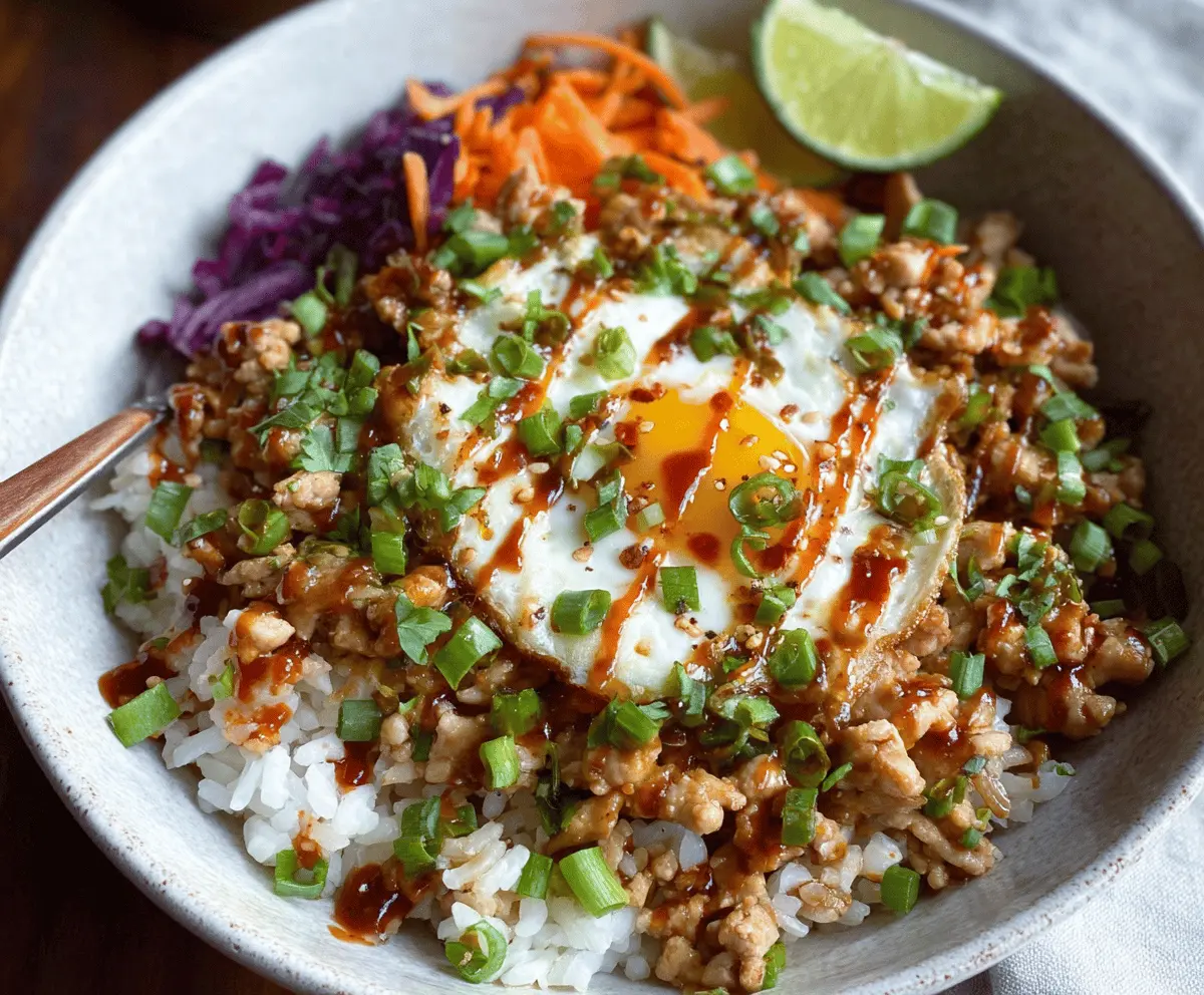 Easy Ground Turkey Rice Bowls with Bang Bang Sauce