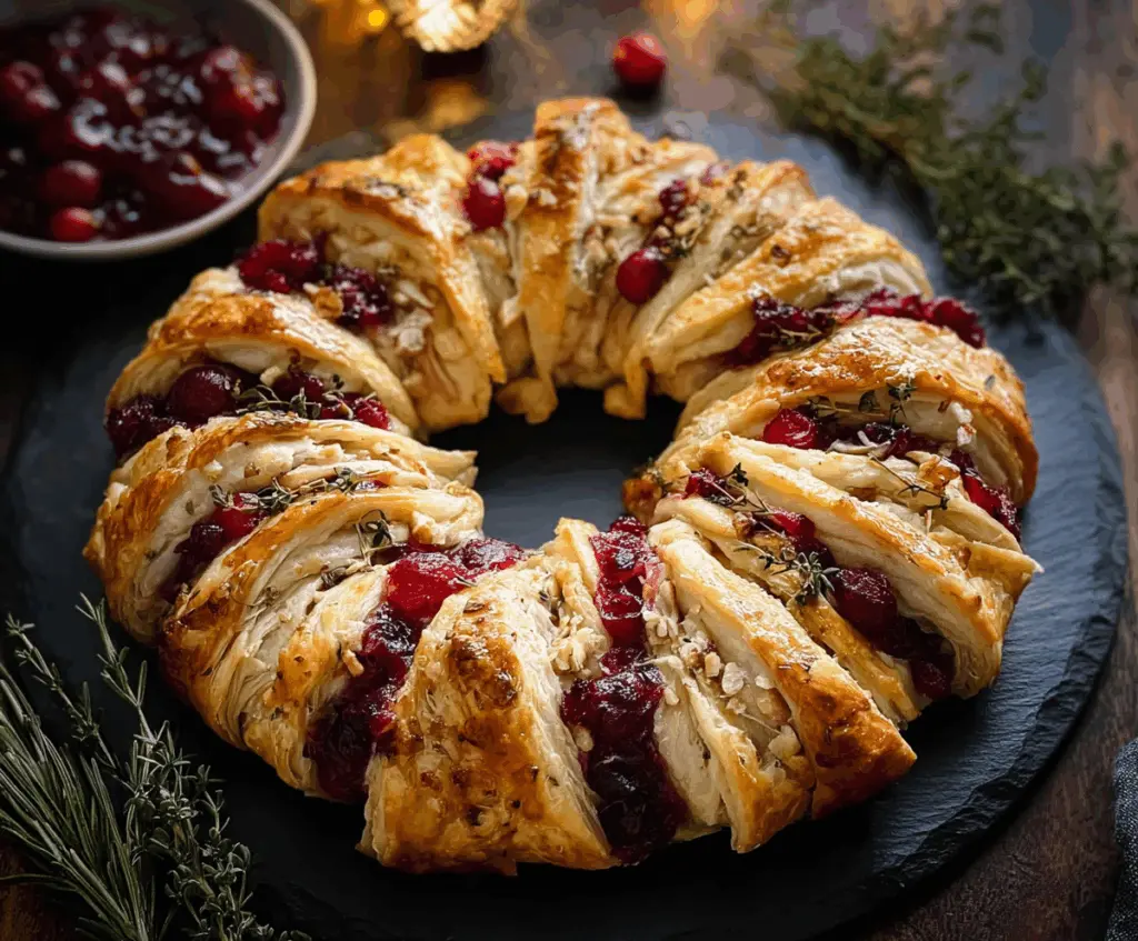 Looking for a Holiday Appetizer Recipe? Try This Turkey Cranberry Crescent Ring!