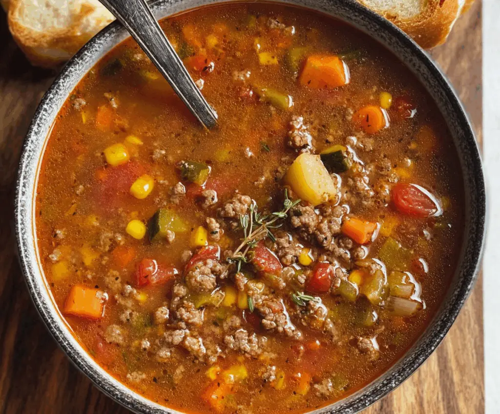 Old Fashioned Hamburger Soup