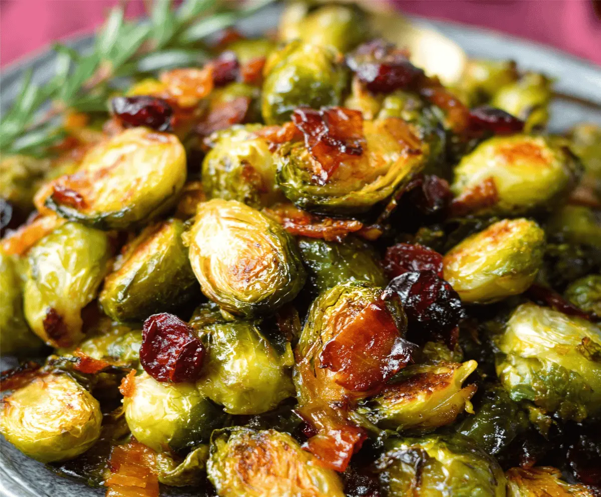 Sweet & Tangy Orange Maple Brussels Sprouts