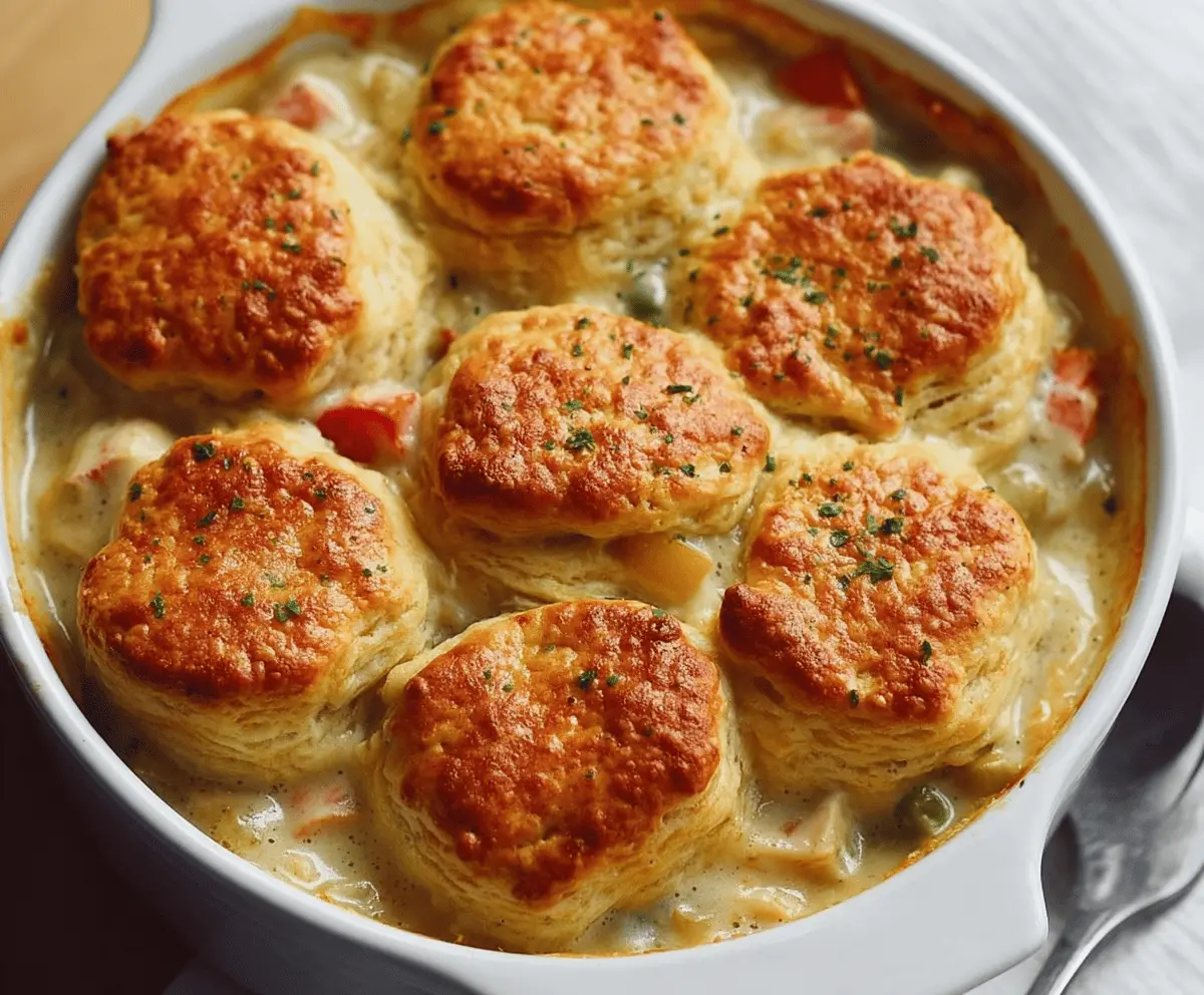 Easy Red Lobster Biscuit Chicken Pot Pie