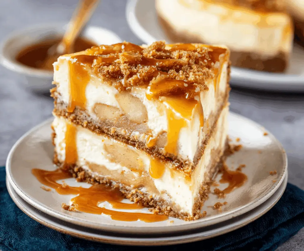 Salted Caramel Apple Pie Cheesecake